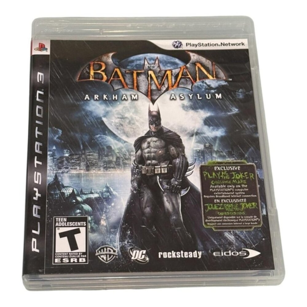 Batman Arkham Asylum PlayStation 3 PS3 Complete Game Tested Joker Challenge Maps